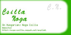 csilla noga business card